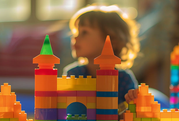 Plastic building blocks